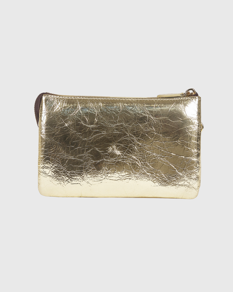 Tilly Crossbody Light Gold Crinkle