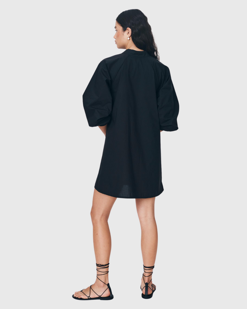 Eden Organic Mini Dress Noir