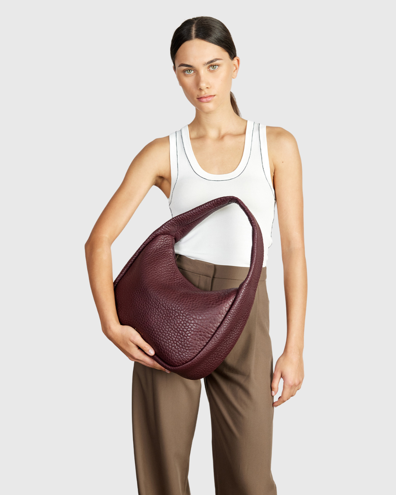 Hana Shoulder Bag Merlot Bubble