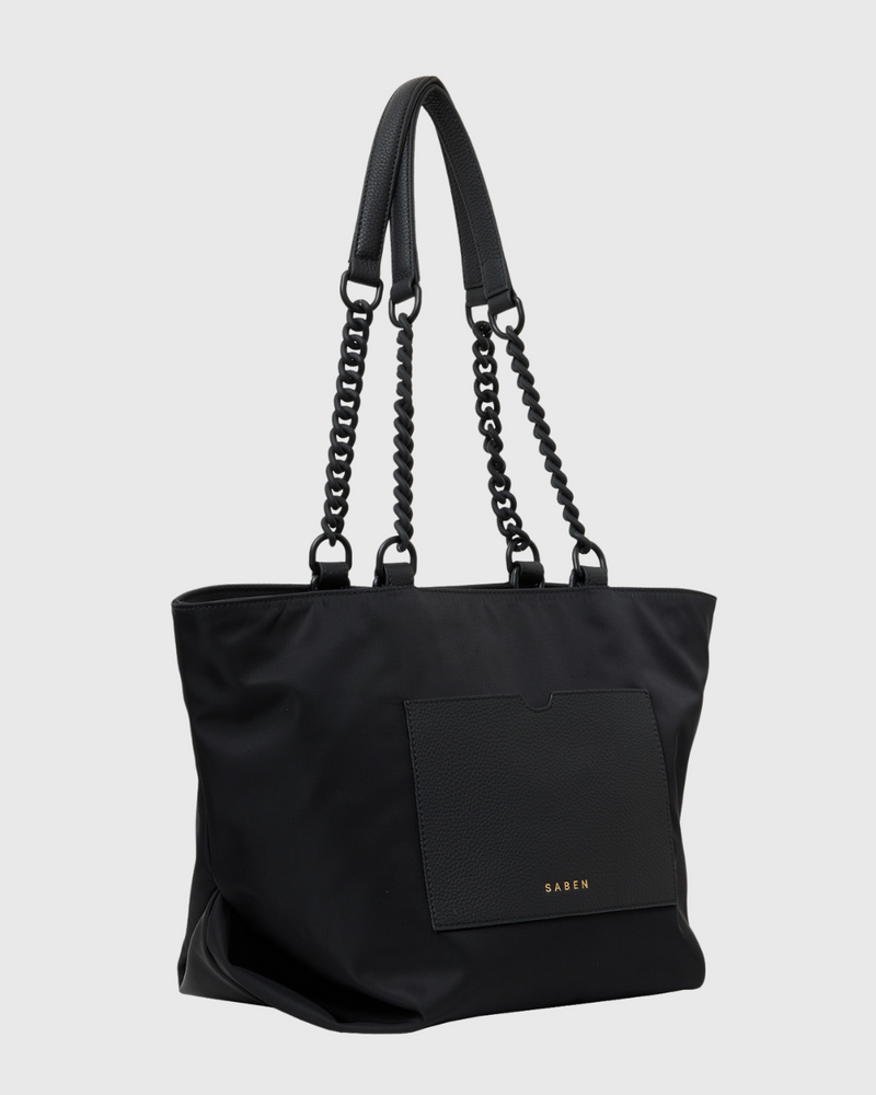 Paris Tote Black Recycled Nylon