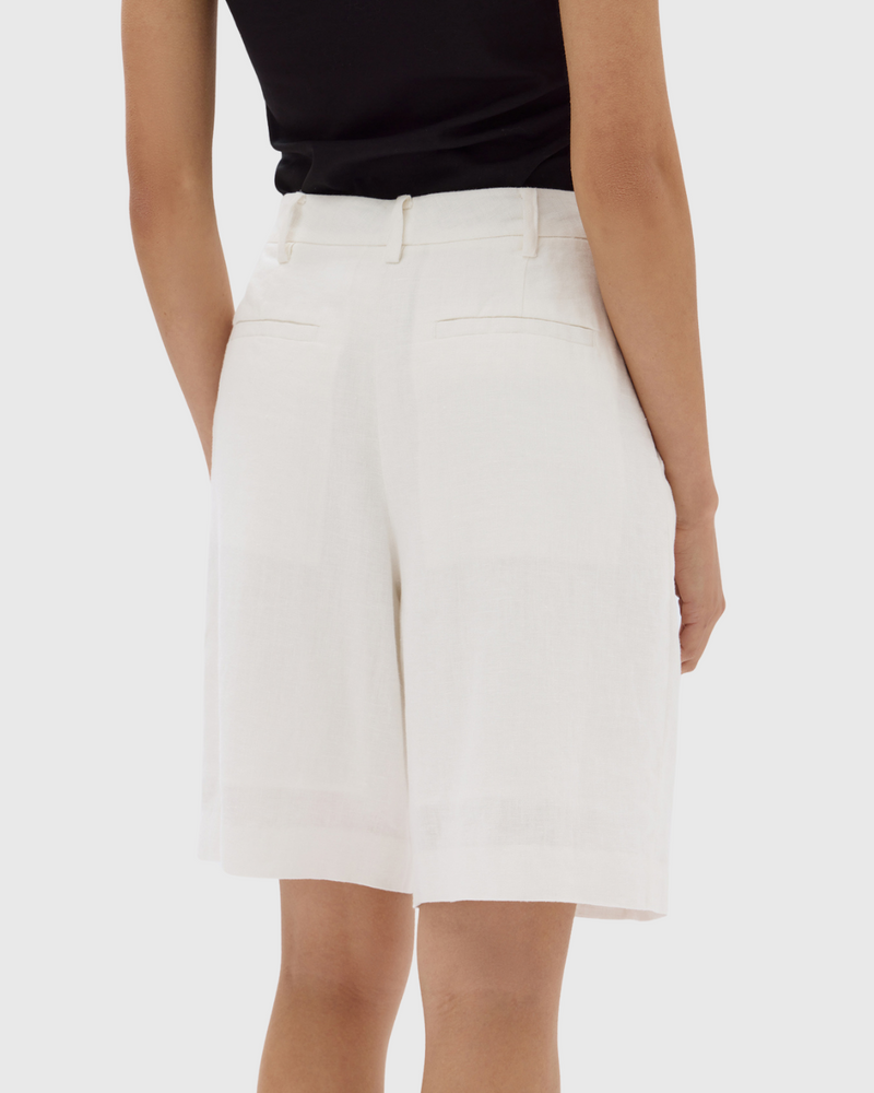 Aria Linen Short Antique White