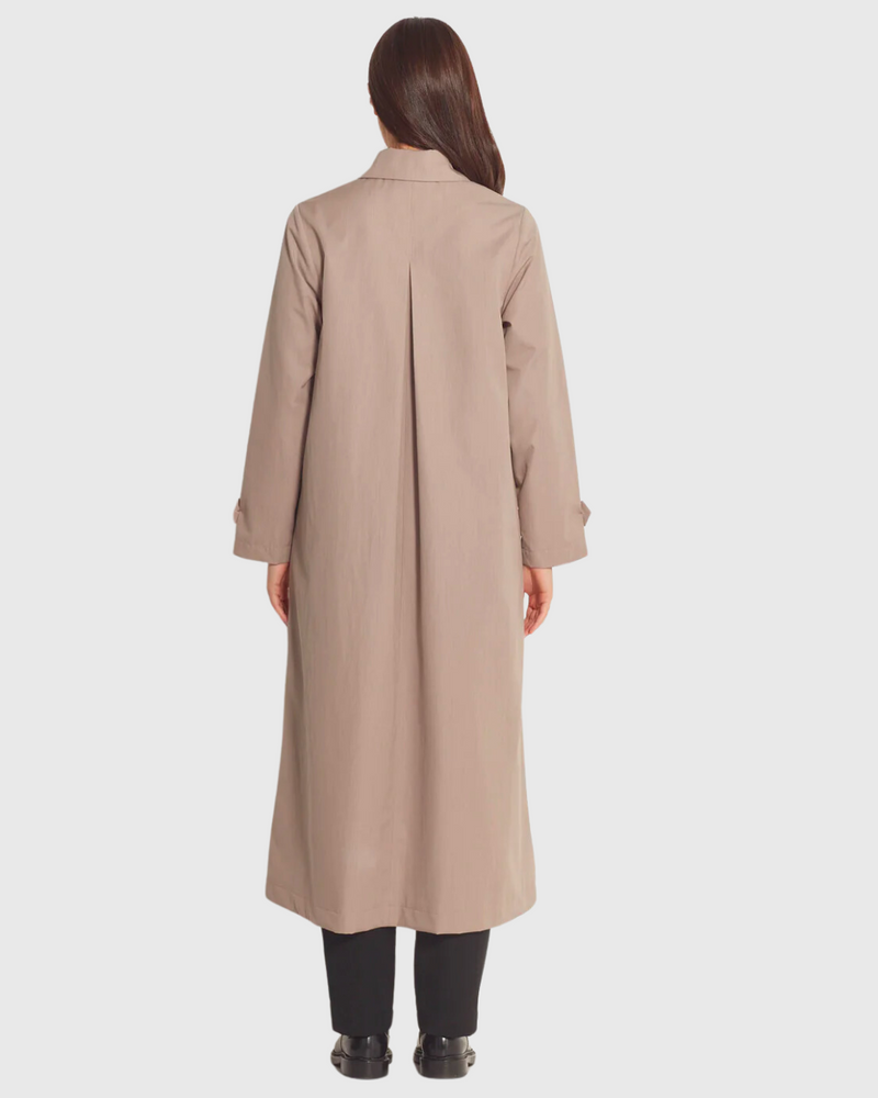 Cleo Trench (Soft Twill Suiting) Taupe