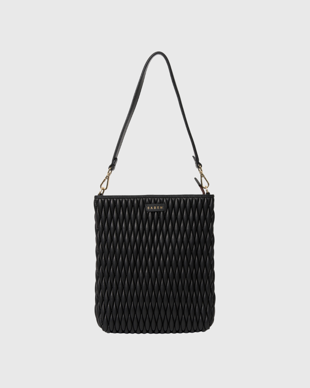 Claudette Shoulder Bag Black Diamond Quilt