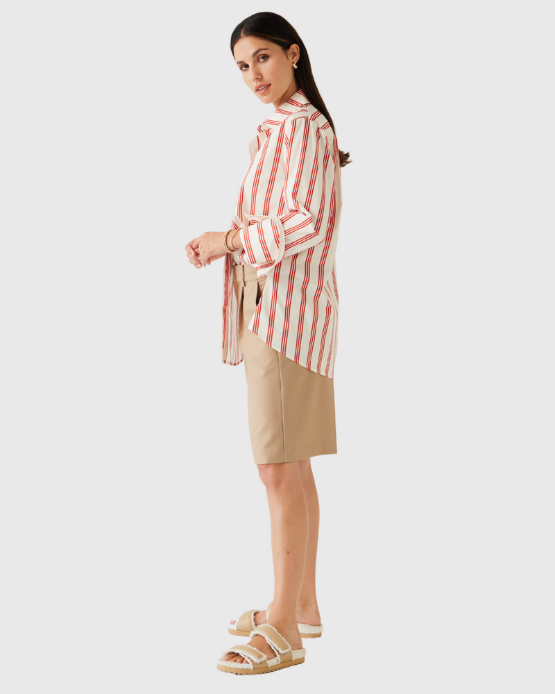 Mark Shirt Cherry Stripe