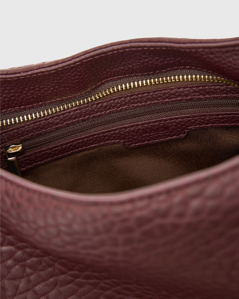 Hana Shoulder Bag Merlot Bubble