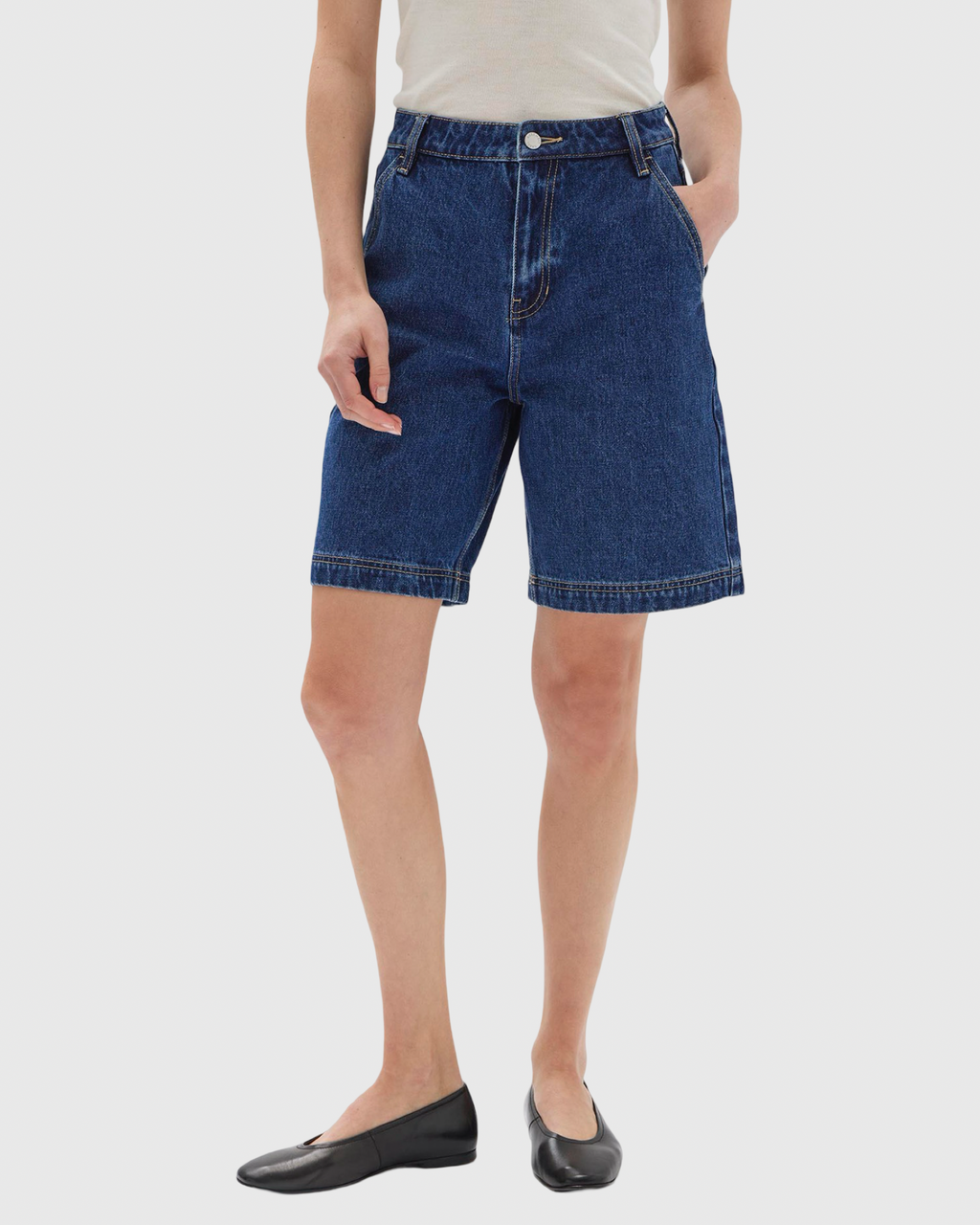 Longline Denim Short Heritage Blue