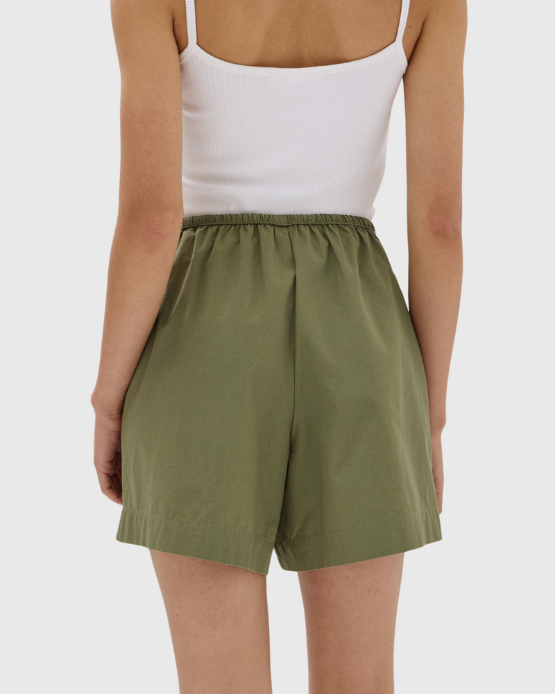 Philipa Poplin Short Pandan