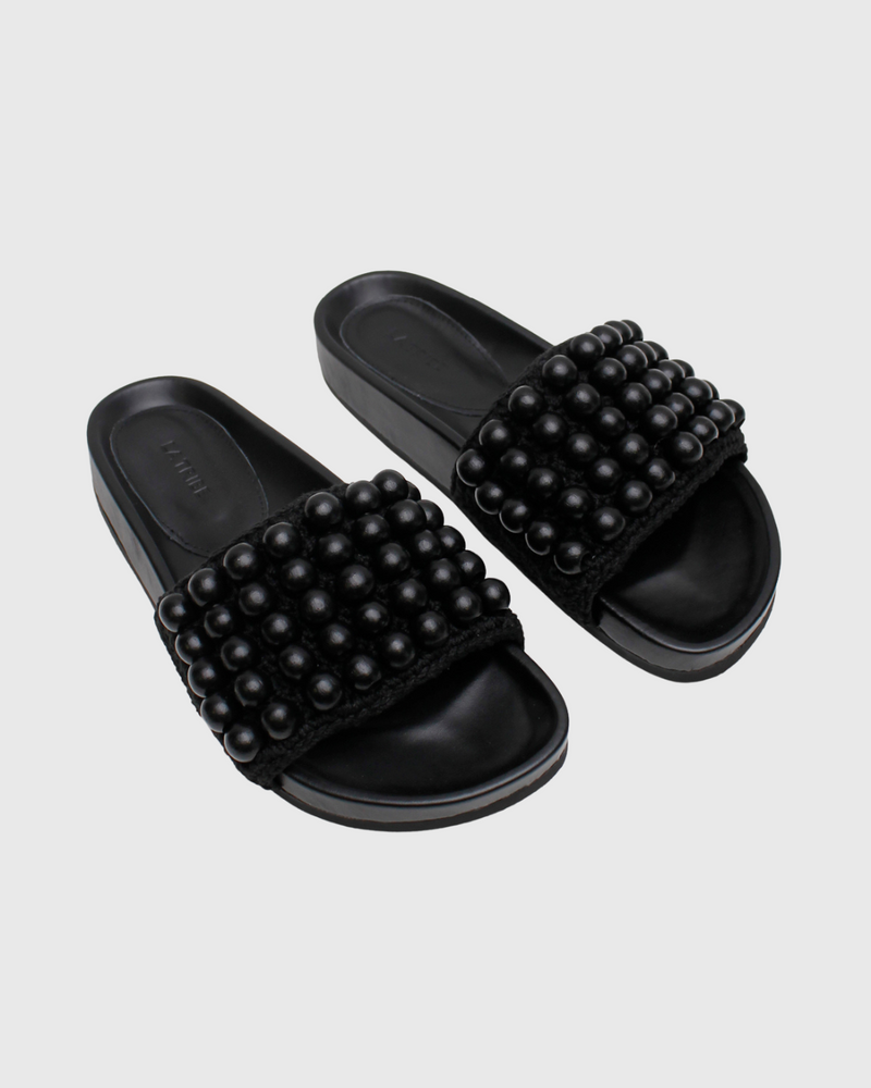 Beaded Slide Black