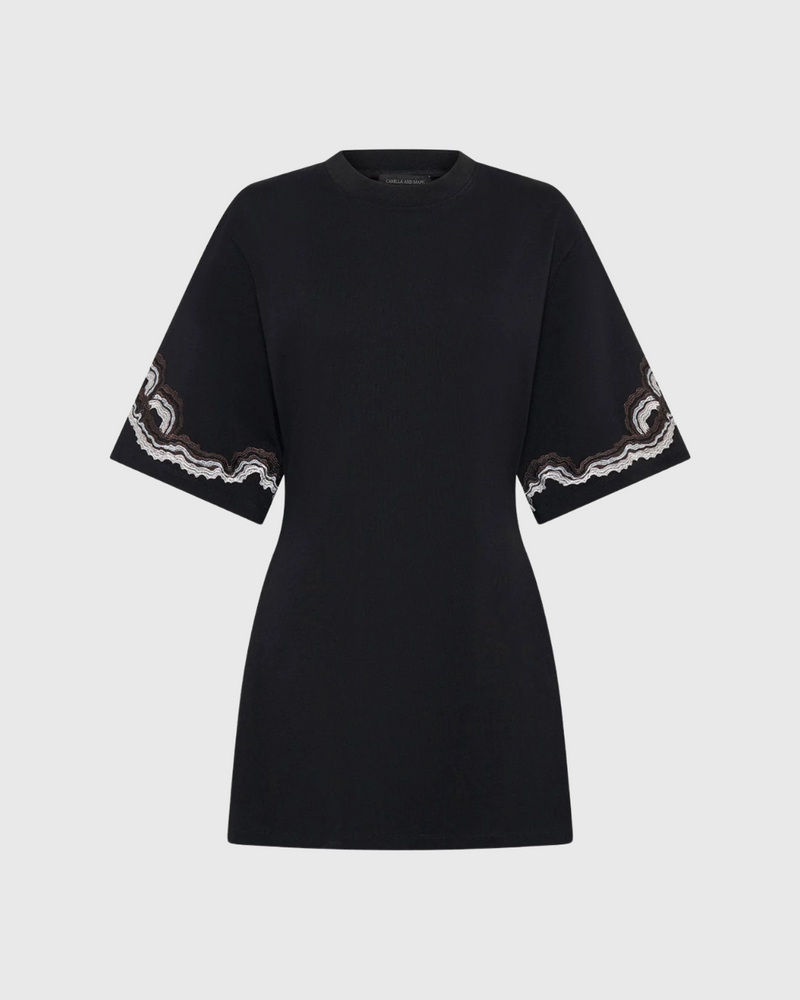 Serene Tee Dress Black