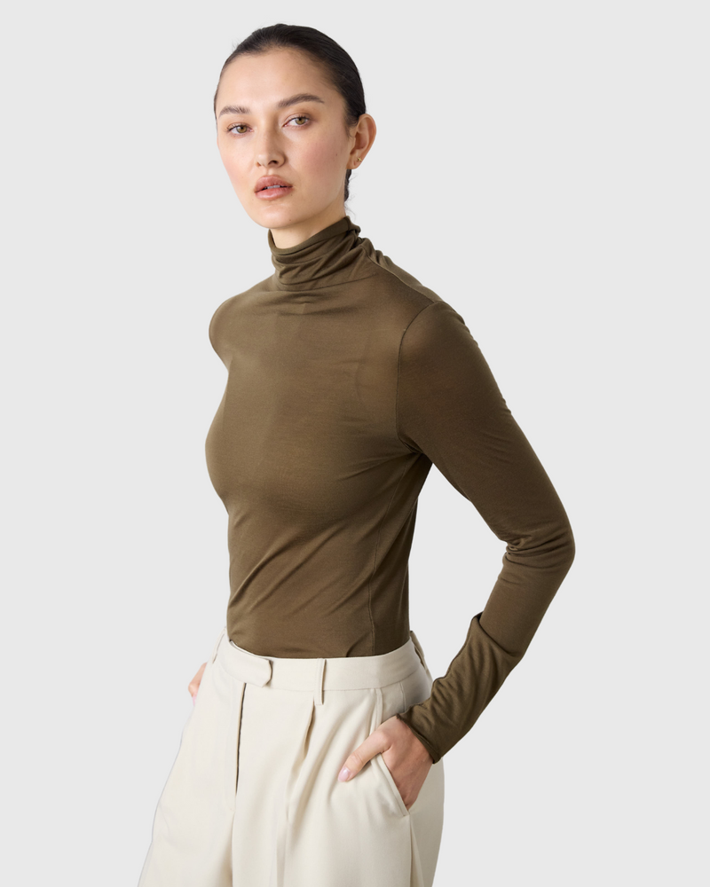 Tencel Polo Khaki