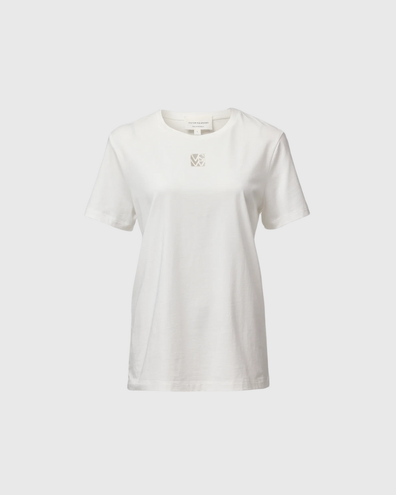 V&W Cut Out Tee Ivory