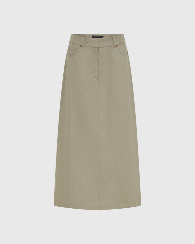 Hyatt Skirt Silver Bark