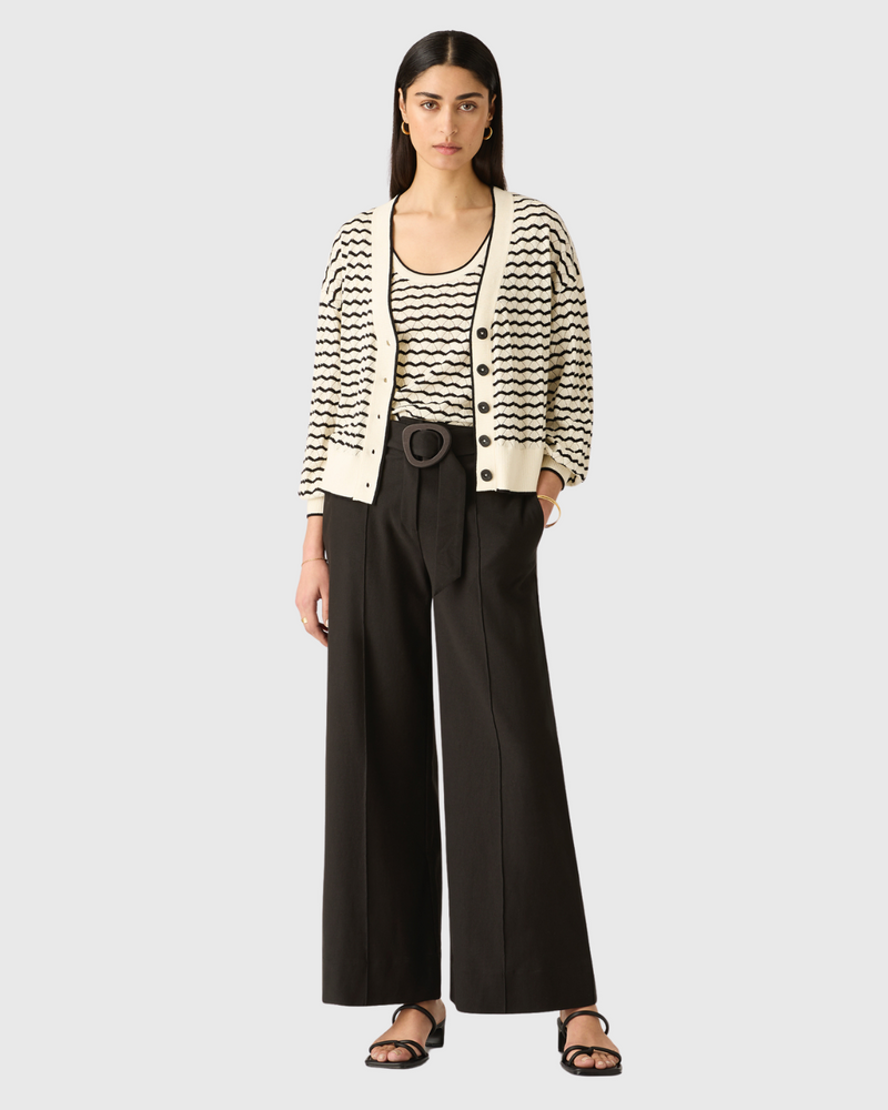 Lis Wide Leg Pant Black