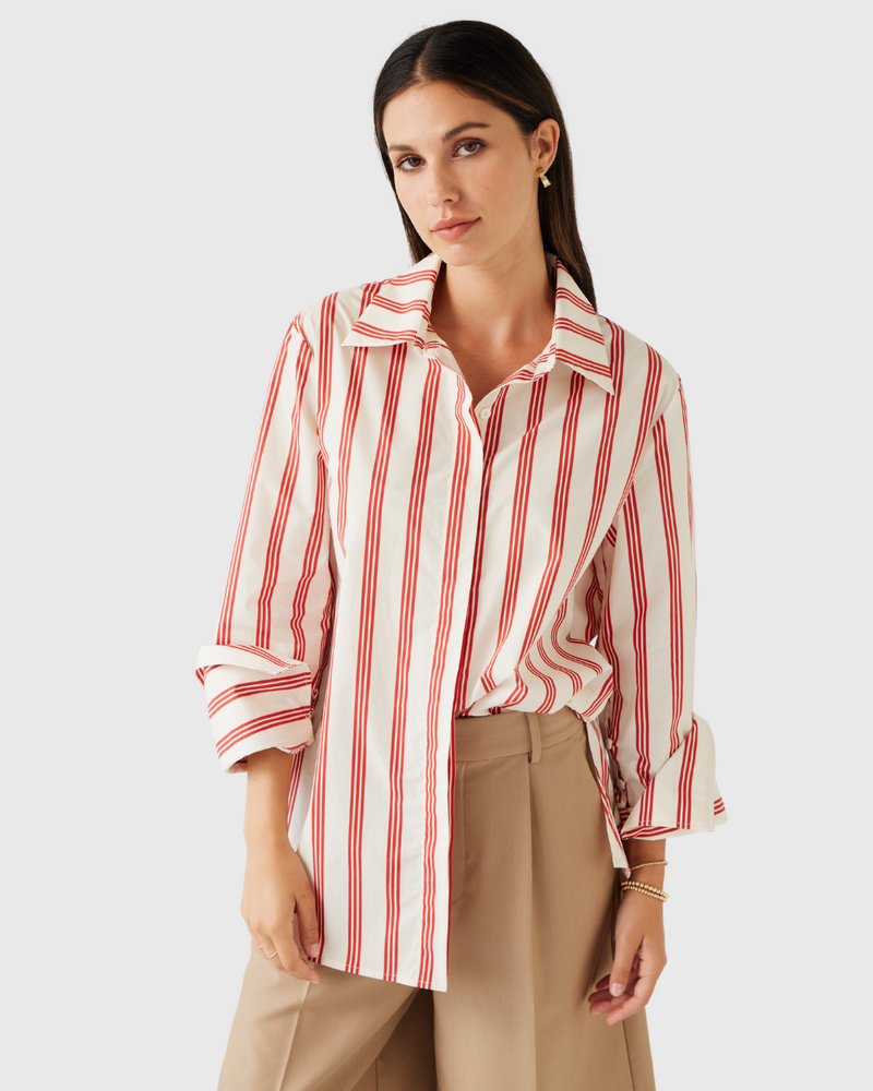 Mark Shirt Cherry Stripe