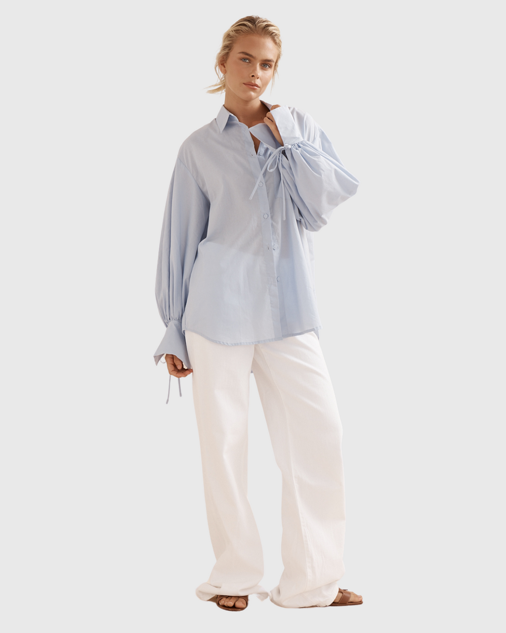 Sunny Beach Shirt Blue Voile