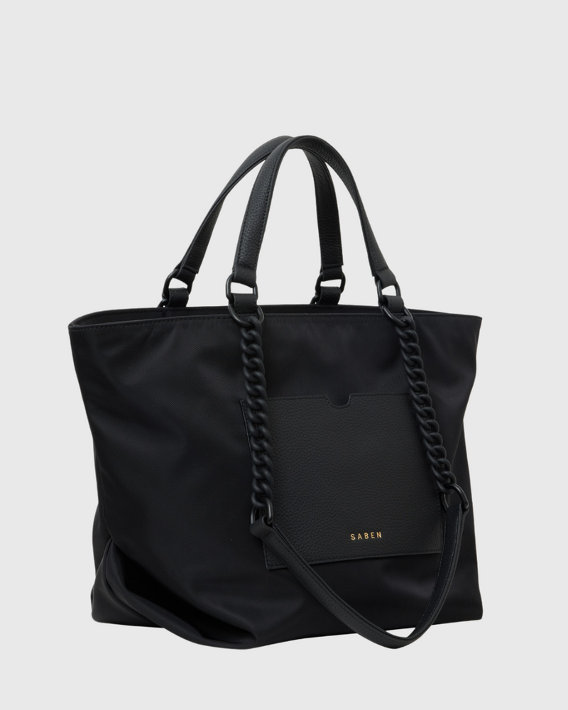 Paris Tote Black Recycled Nylon