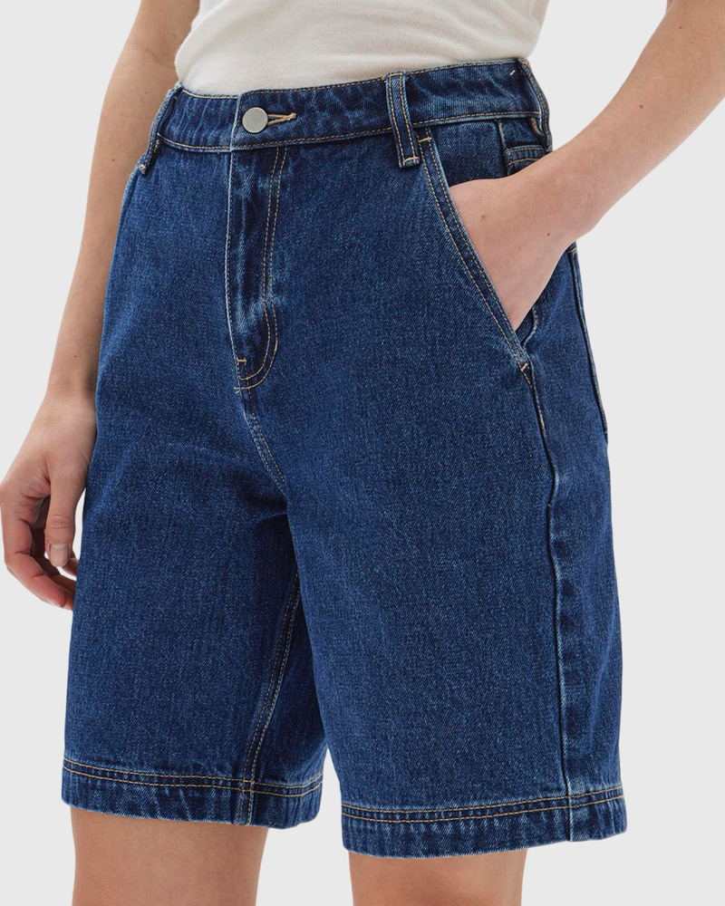 Longline Denim Short Heritage Blue