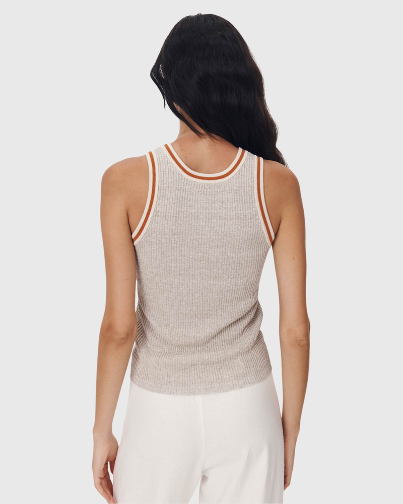 Hubert Knit Tank Oat Marle