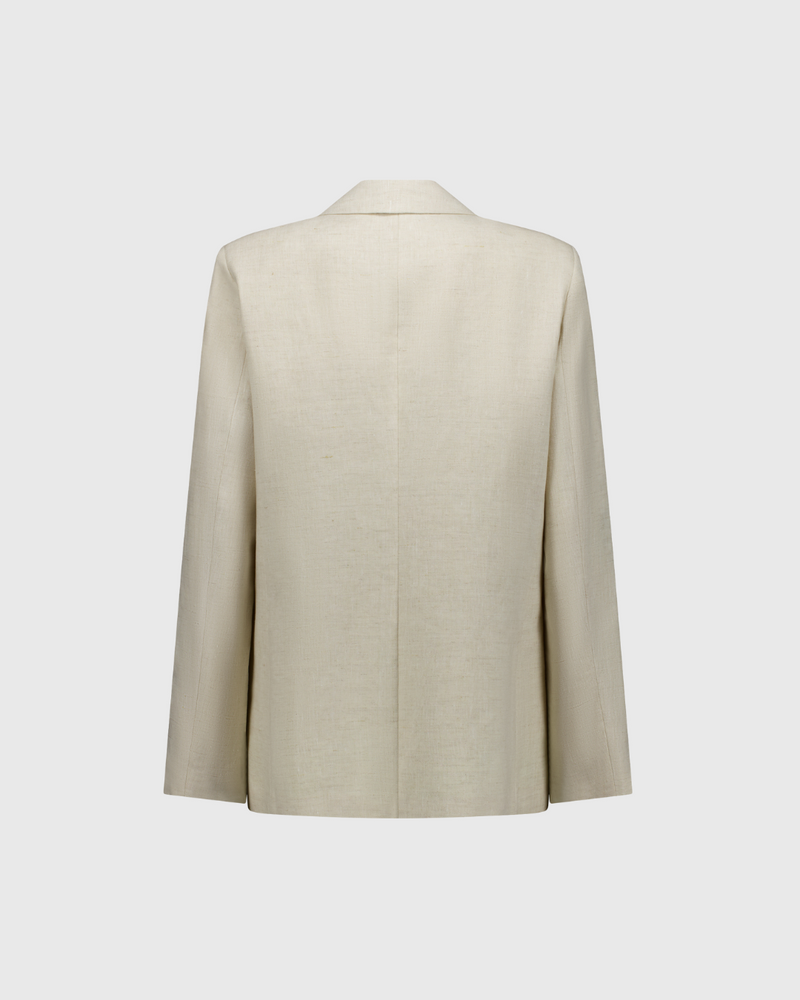 Charlie Blazer Natural Linen