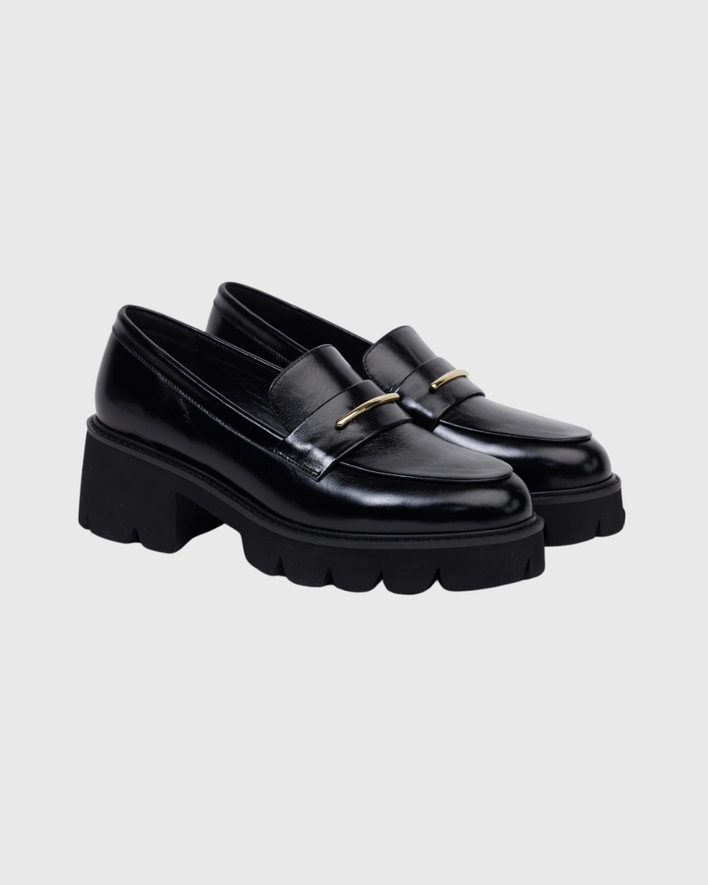 Sabrina Loafer Black Hi Shine