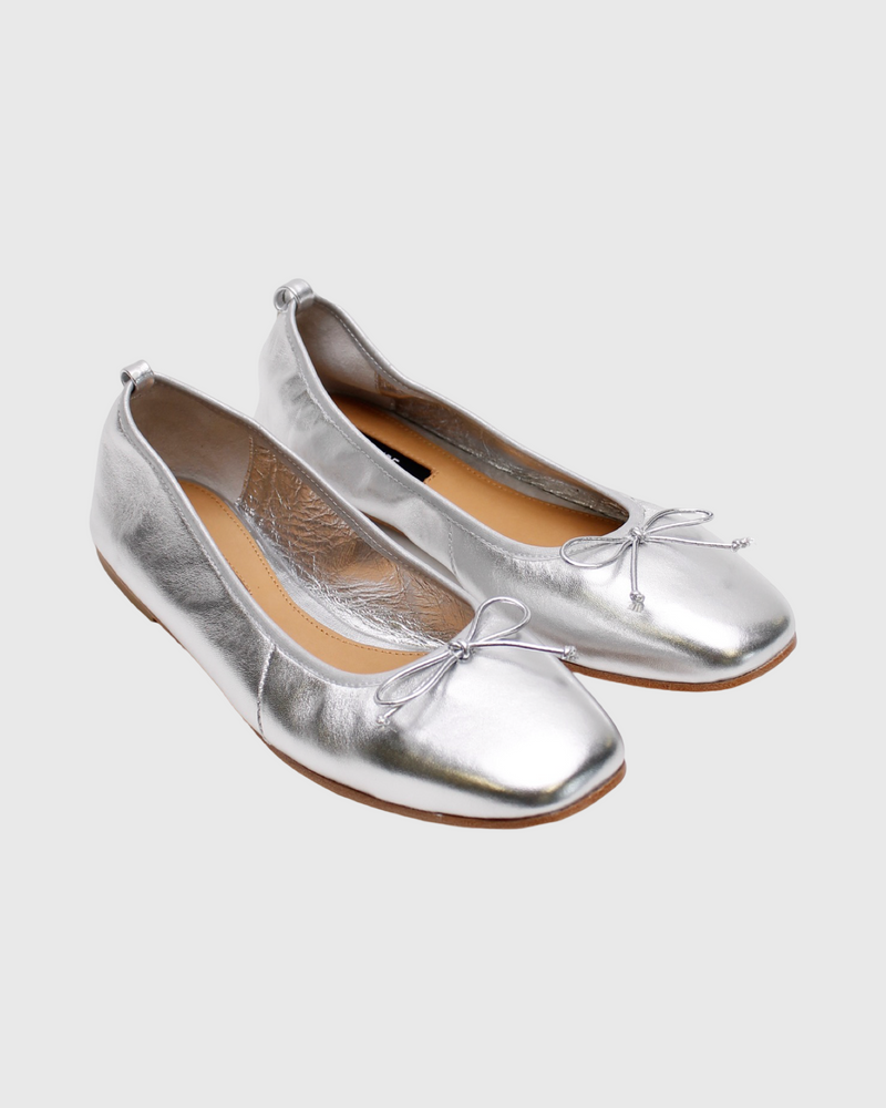 Ballet Flat Silver