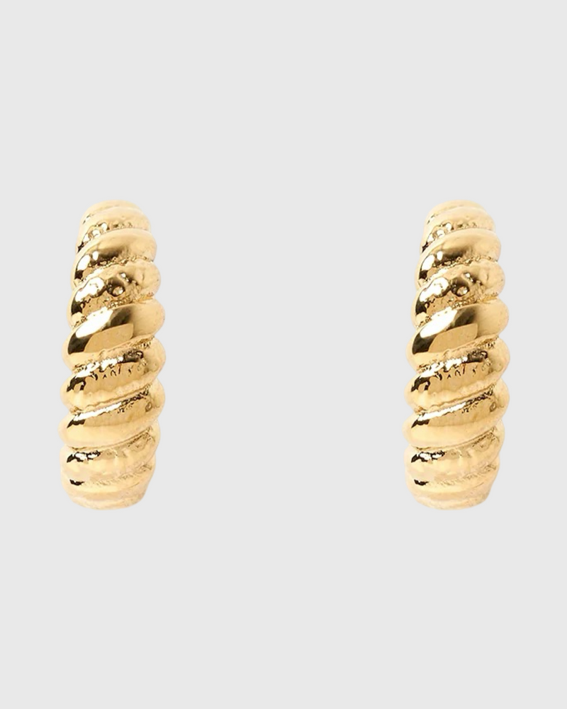 Lulu Hoop Earrings Gold