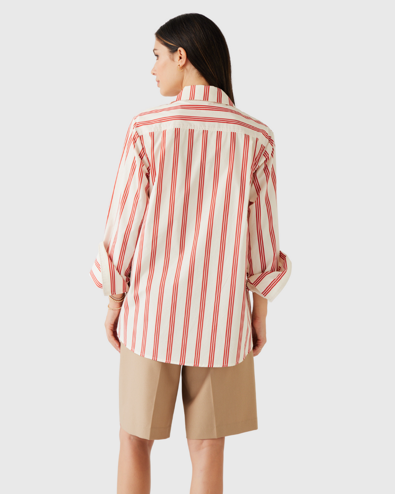 Mark Shirt Cherry Stripe