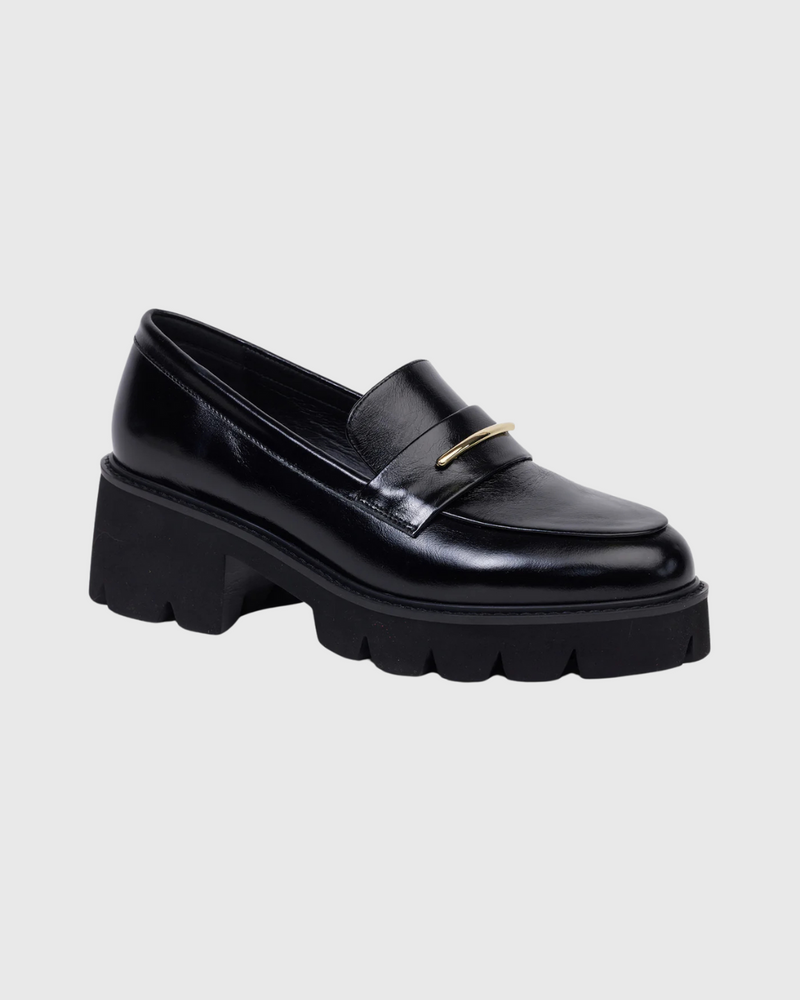 Sabrina Loafer Black Hi Shine