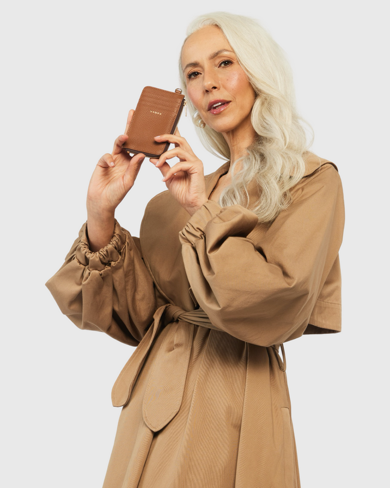 Winona Card Holder Tan