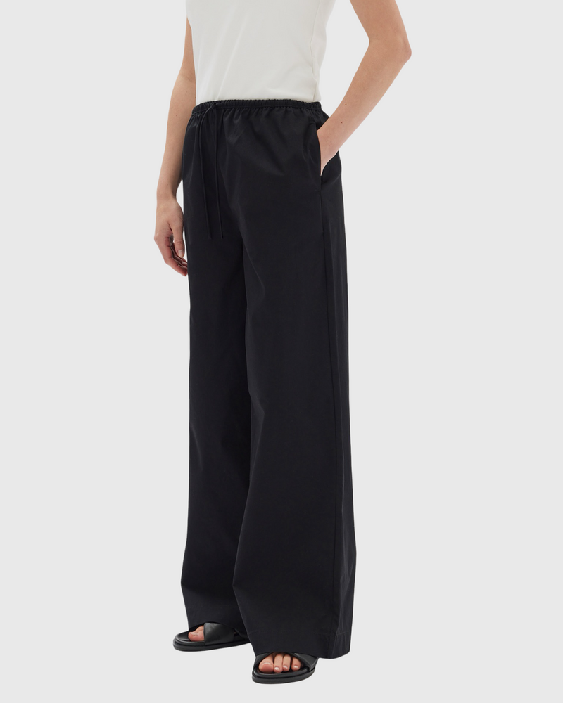 Philipa Poplin Pant Black