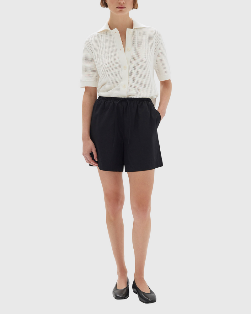 Philipa Poplin Short Black