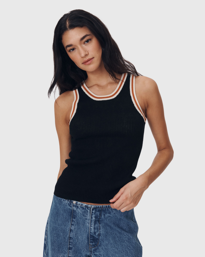 Hubert Knit Tank Noir