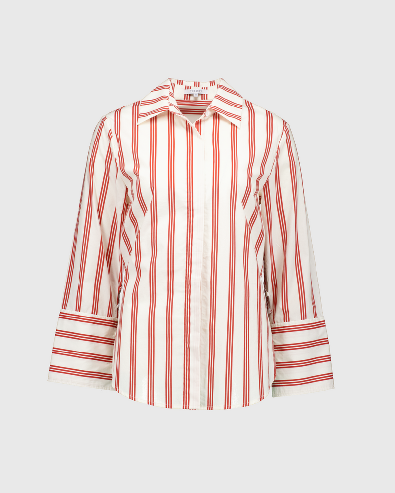 Mark Shirt Cherry Stripe