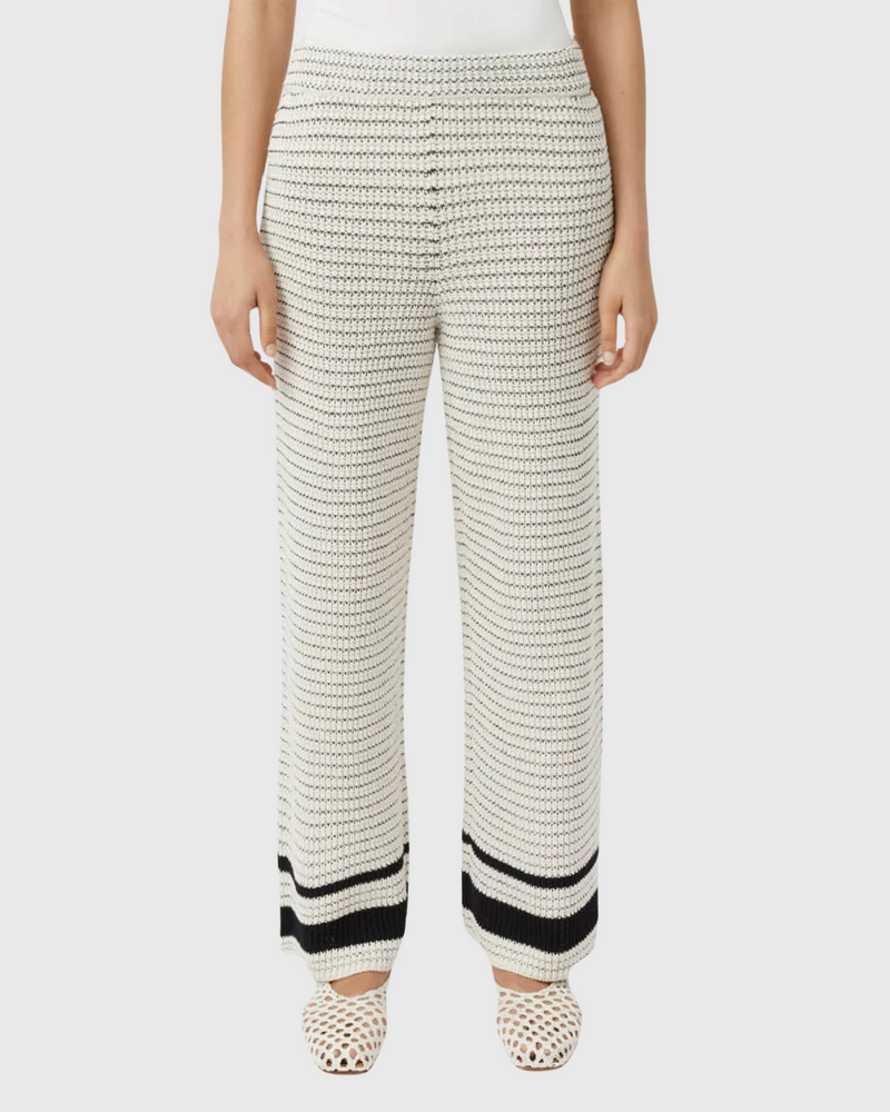 Reef Knit Pant Cream/Black