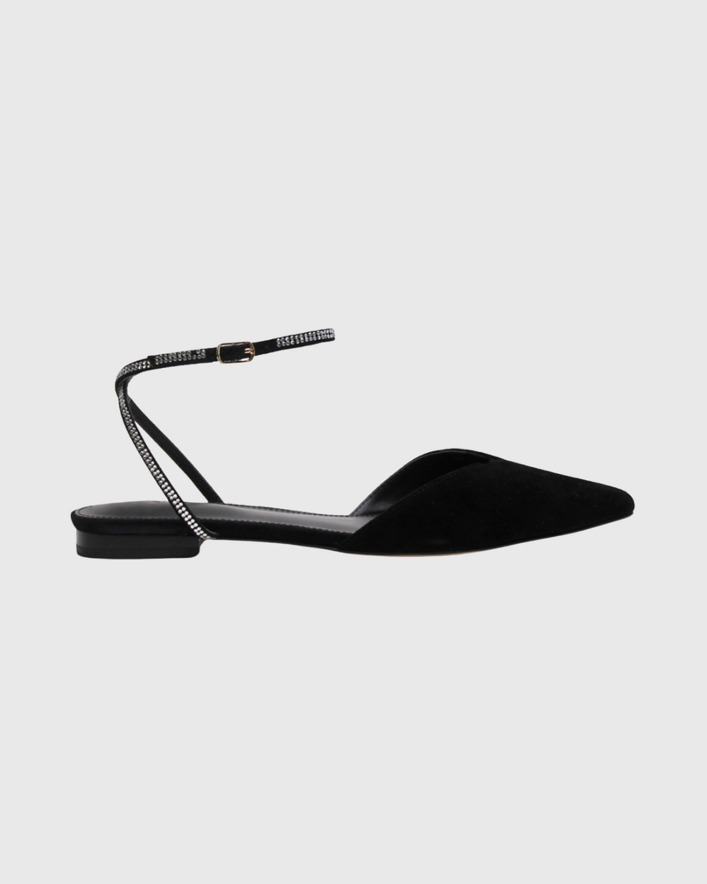 Nora Flat Black/Crystal