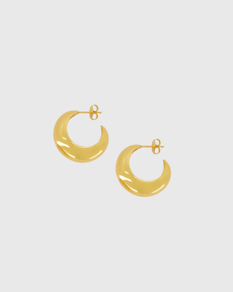 Halfmoon Hoop Gold