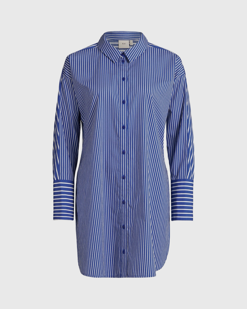 Ligne Print Shirt Blue Stripe