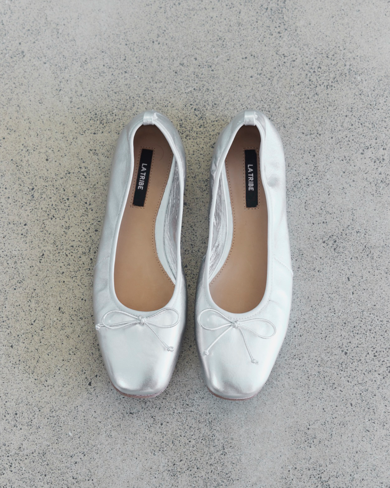 Ballet Flat Silver