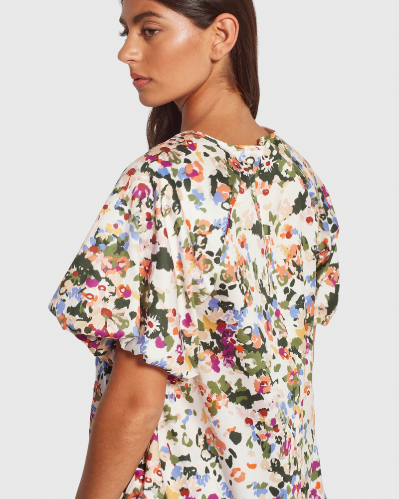 Mia Top (Buttercup Floral) Tea Party