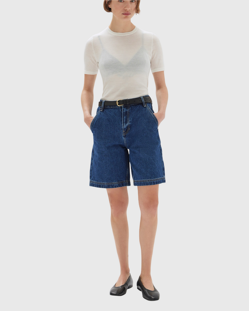 Longline Denim Short Heritage Blue