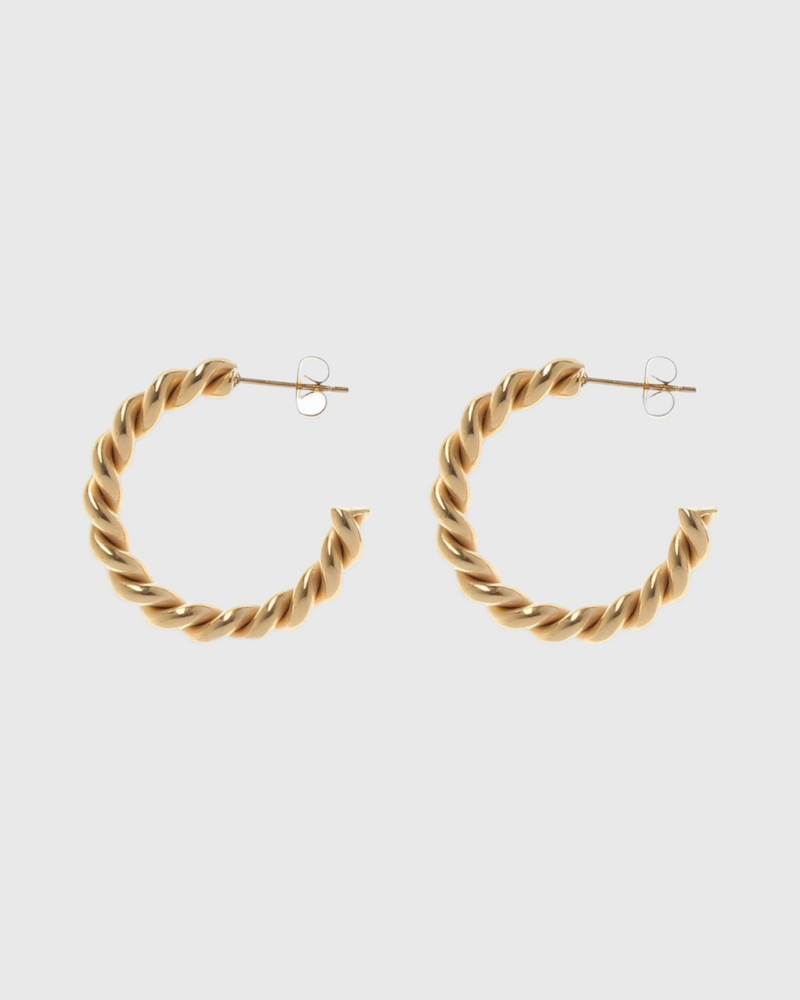 Maxi Twist Hoops Gold