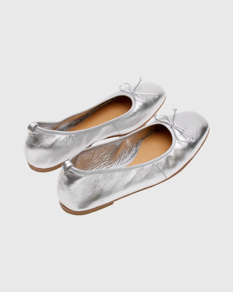 Ballet Flat Silver