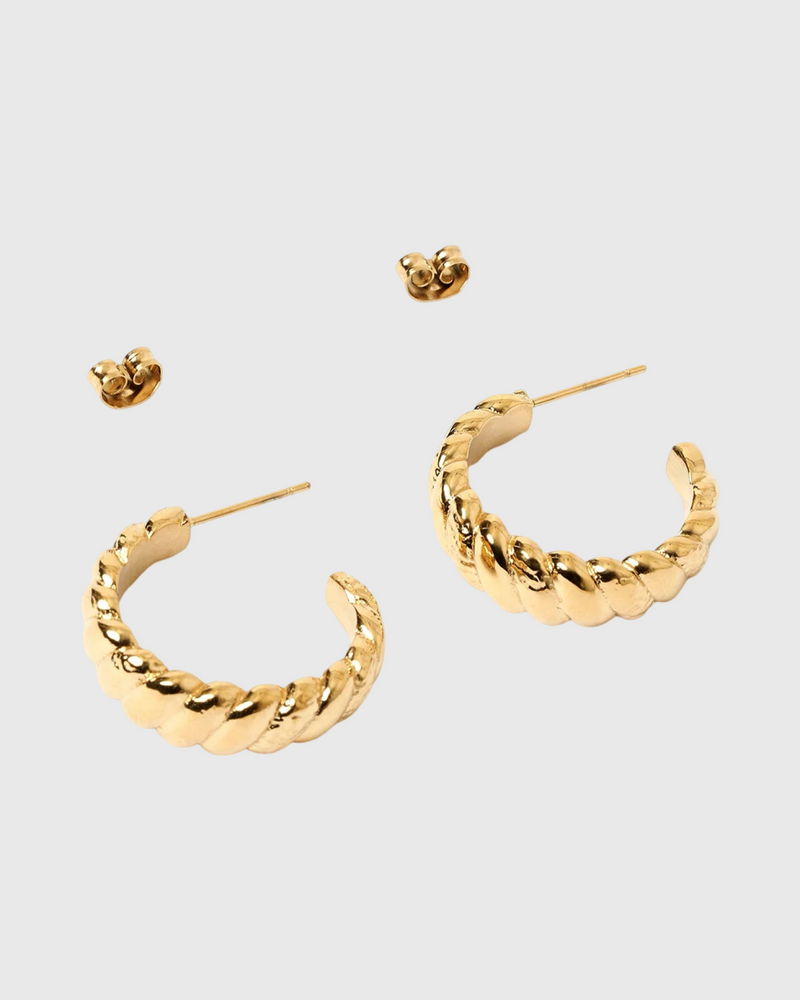 Tilly Hoop Earrings Gold