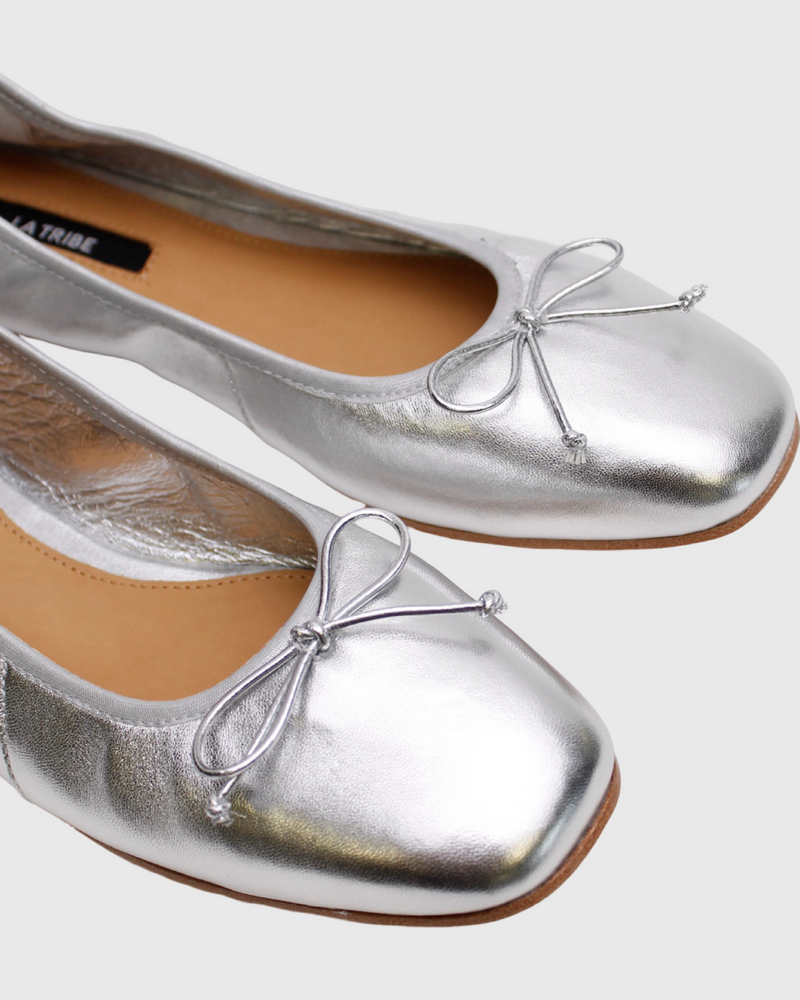 Ballet Flat Silver