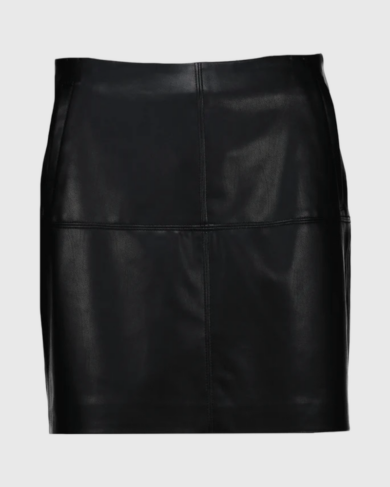 Emili Mini Skirt Vegan Black