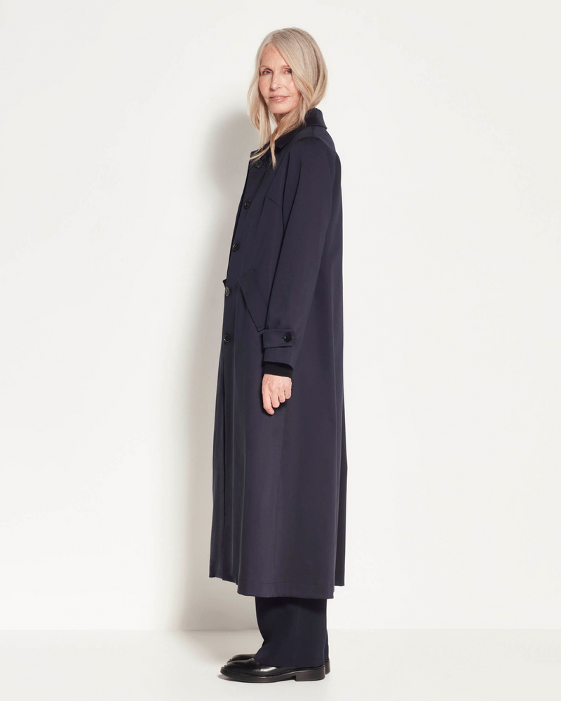 Cleo Trench (Cotton Coating) Navy