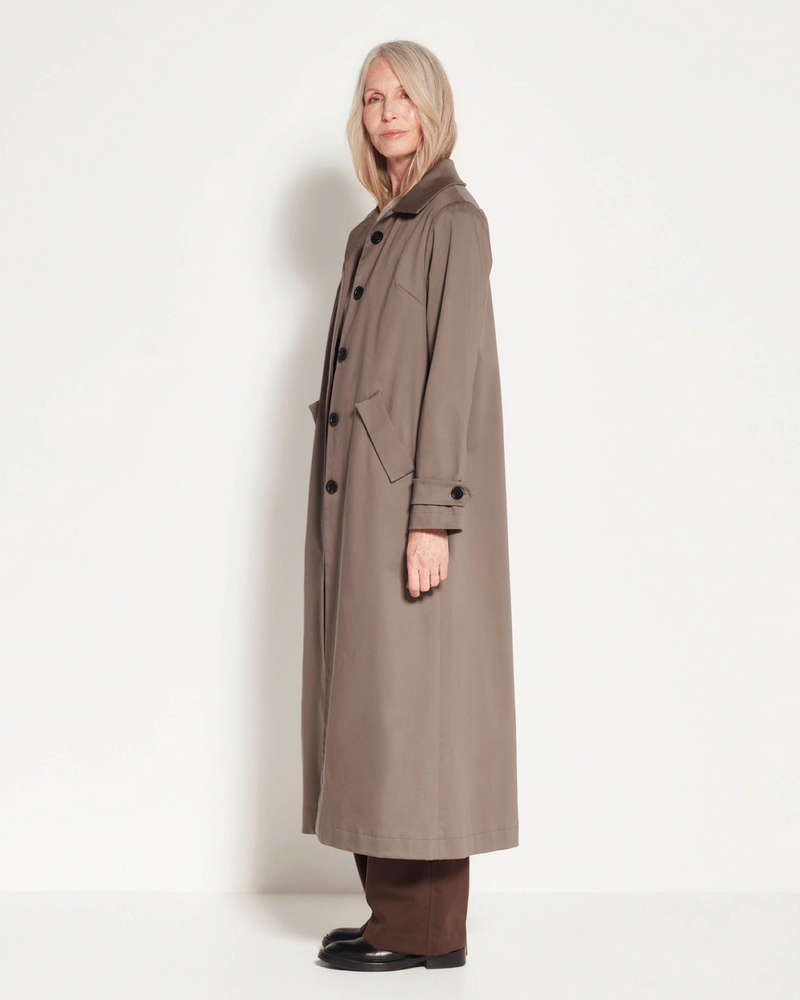 Cleo Trench (Cotton Coating) Mushroom